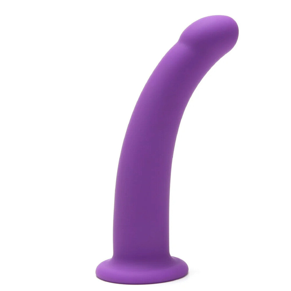 Me You Us 7 Inch Curved Silicone Dildo Purple | Non-Phallic Dildo | Me You Us | Bodyjoys