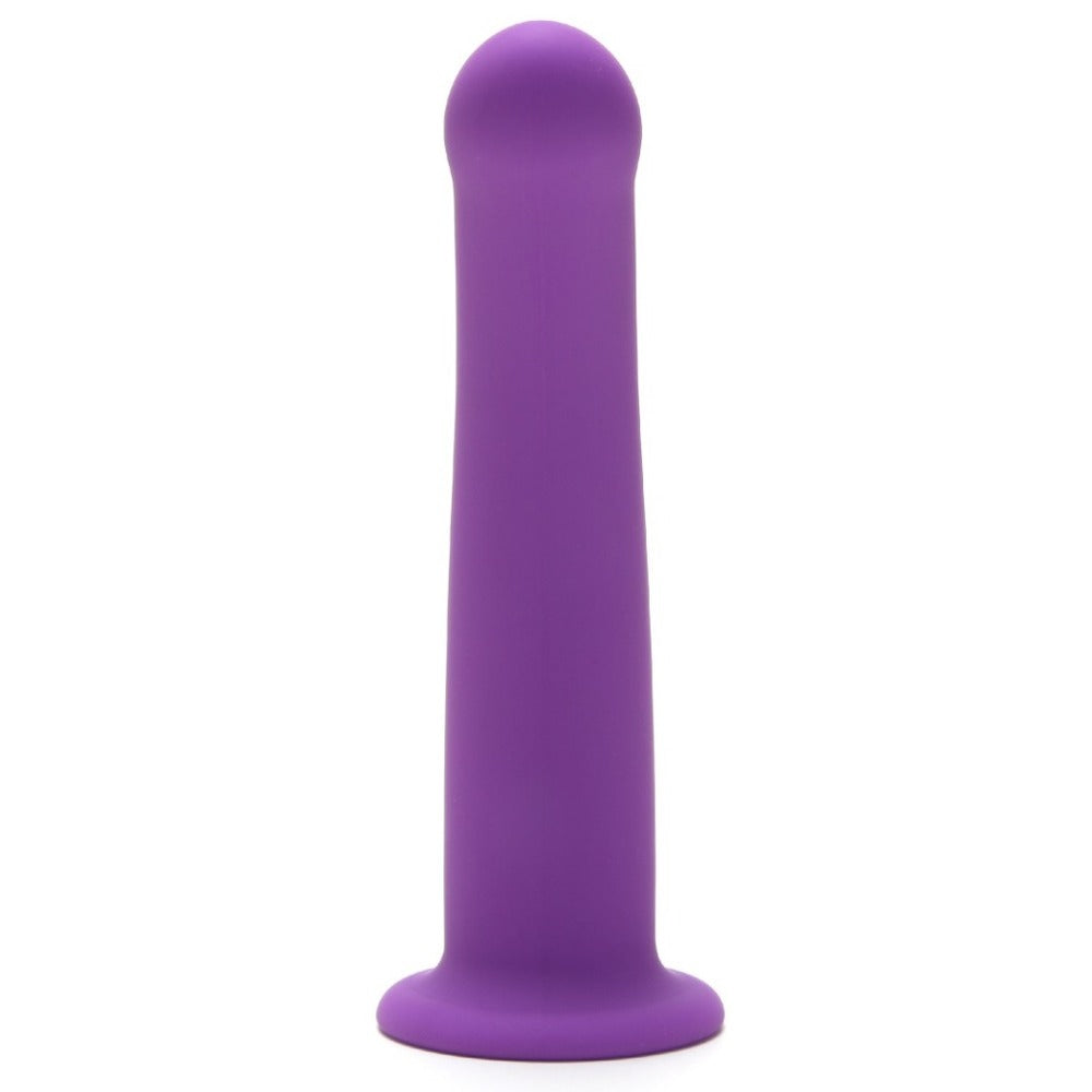 Me You Us 7 Inch Curved Silicone Dildo Purple | Non-Phallic Dildo | Me You Us | Bodyjoys