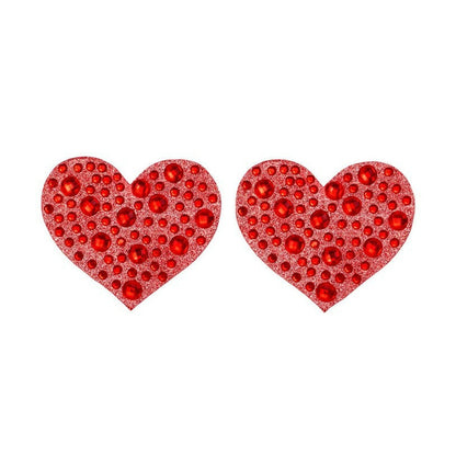 Leg Avenue Amore Nipple Jewel Stickers Red Hearts | Nipple Tassels & Pasties | Leg Avenue Lingerie | Bodyjoys