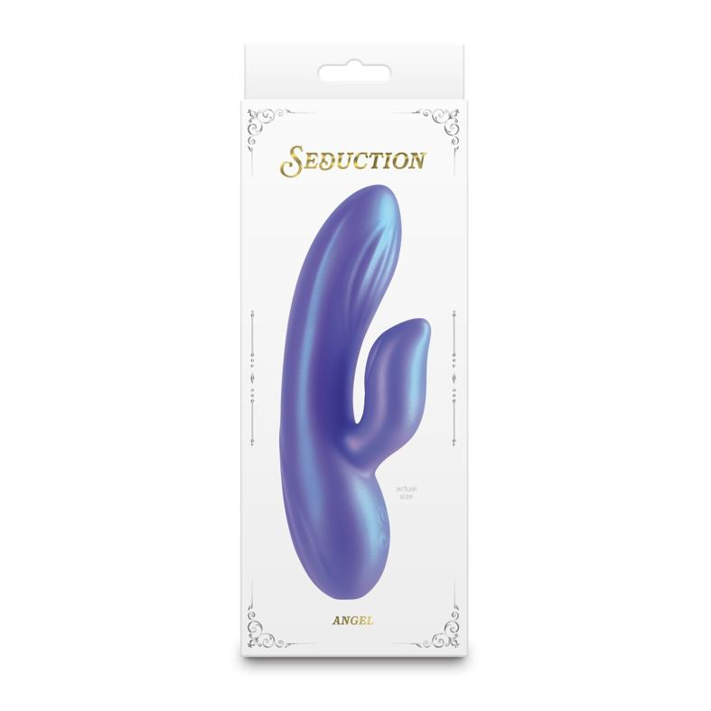 Seduction Angel Rabbit Vibrator Metallic Blue | Rabbit Vibrator | NS Novelties | Bodyjoys