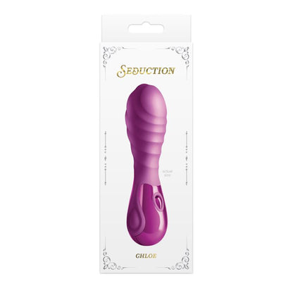 Seduction Chloe Rippled Vibrator Metallic Pink | Bullet Vibrator | NS Novelties | Bodyjoys