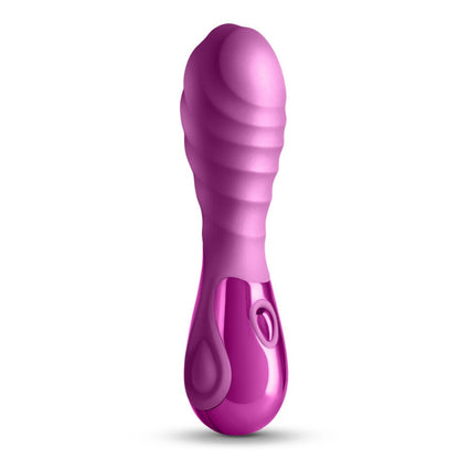 Seduction Chloe Rippled Vibrator Metallic Pink | Bullet Vibrator | NS Novelties | Bodyjoys