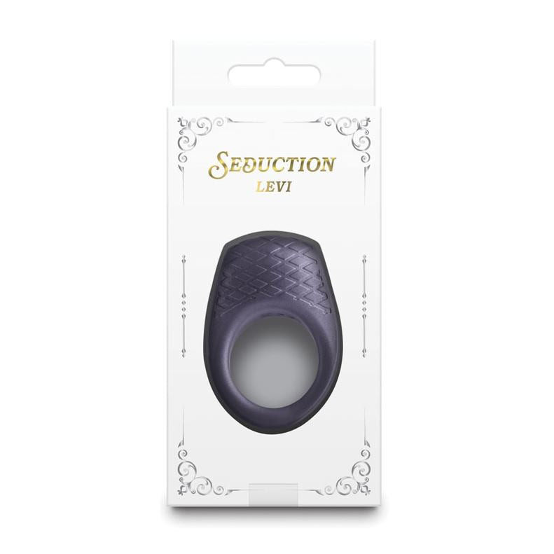 Seduction Levi Vibrating Cock Ring Metallic Grey | Vibrating Cock Ring | NS Novelties | Bodyjoys