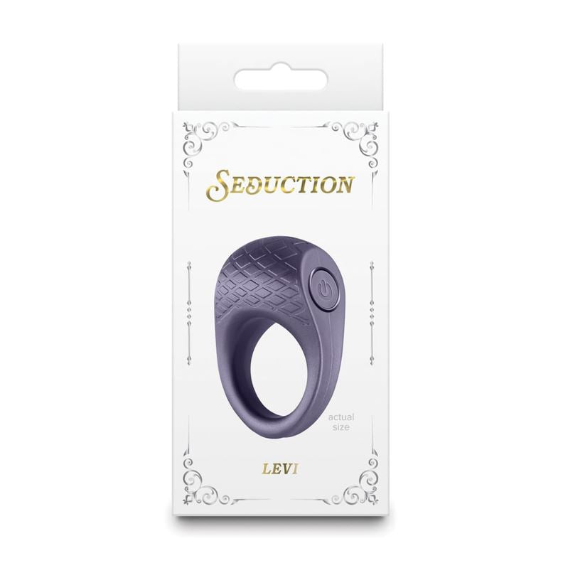 Seduction Levi Vibrating Cock Ring Metallic Grey | Vibrating Cock Ring | NS Novelties | Bodyjoys