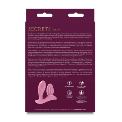 NS Novelties Secrets Rain G-Spot & Clit Vibrator Pink | G-Spot Vibrator | NS Novelties | Bodyjoys