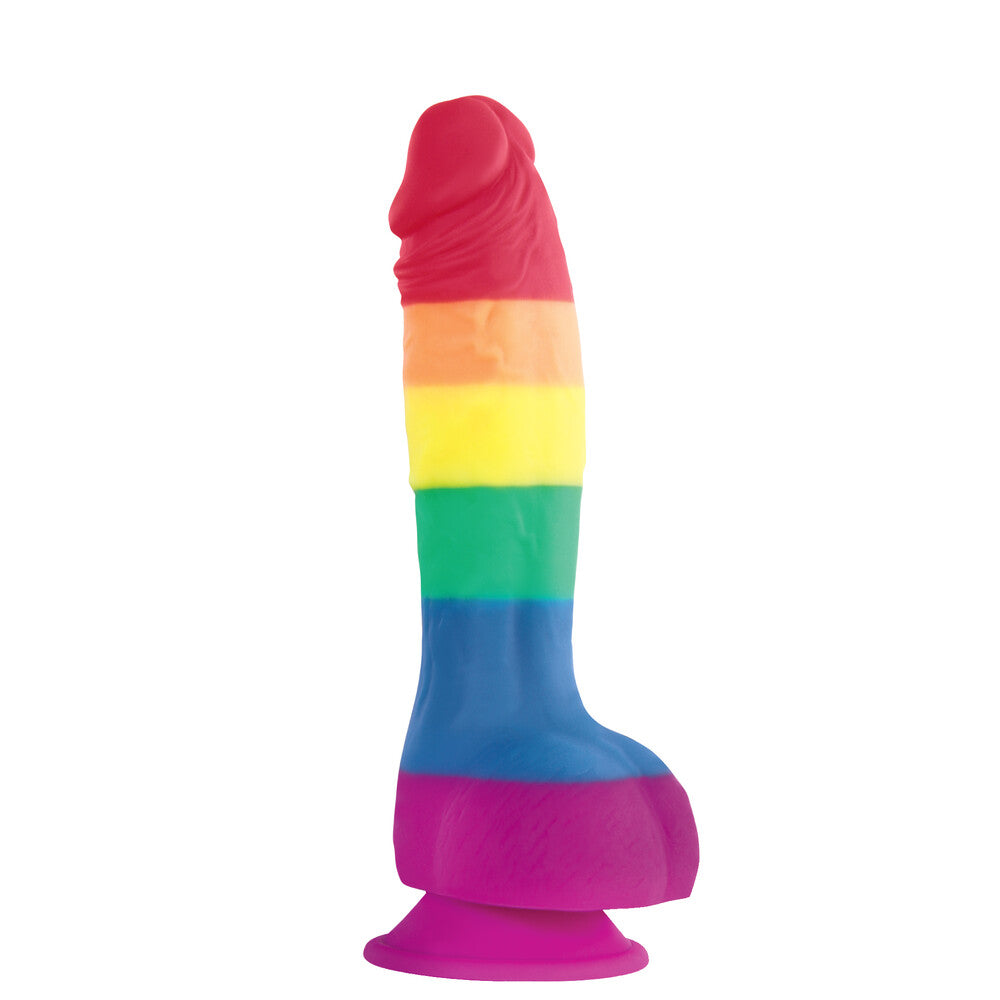 Colours Pride Edition 6 Inch Realistic Silicone Dildo With Balls | Realistic Dildo | NS Novelties | Bodyjoys