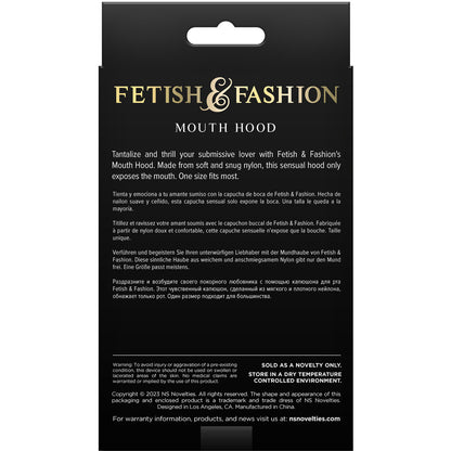 Fetish & Fashion Mouth Hood White | Bondage Hoods & Masks | NS Novelties | Bodyjoys