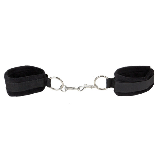 Ouch Velcro Black Cuffs For Hands And Ankles | Wrist & Ankle Restraint | Shots Toys | Bodyjoys
