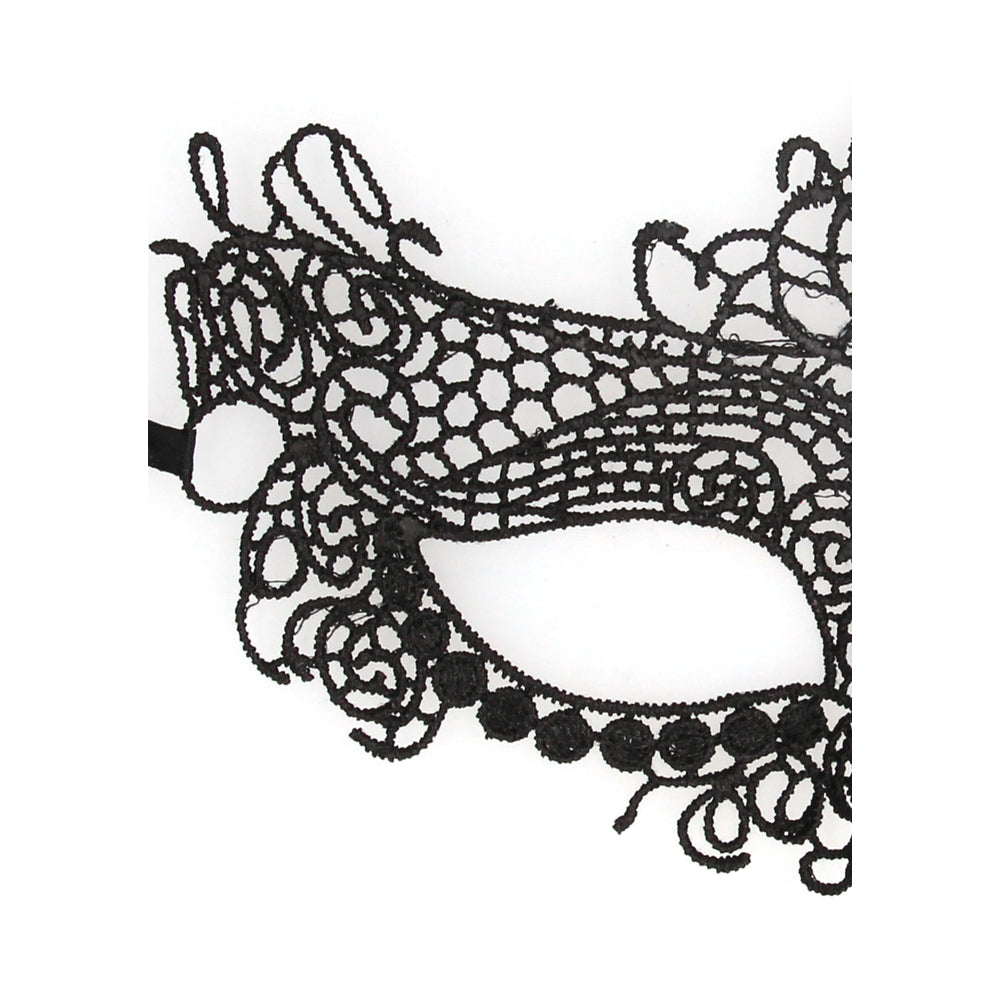 Ouch Queen Black Lace Mask | Bondage Hoods & Masks | Shots Toys | Bodyjoys