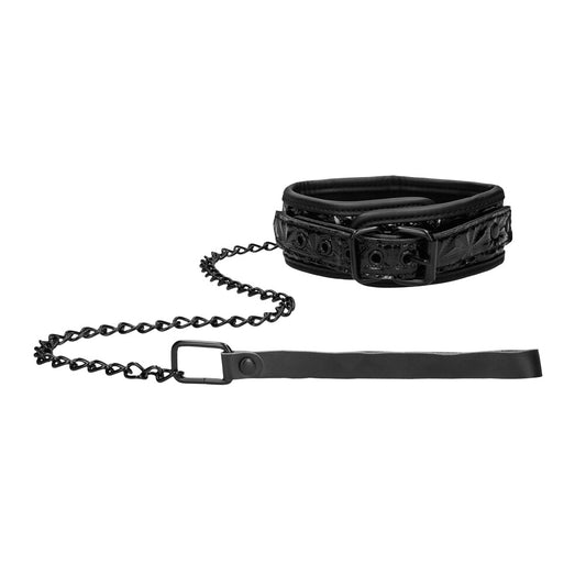 Ouch Luxury Collar With Leash | Bondage Collars & Leads | Shots Toys | Bodyjoys
