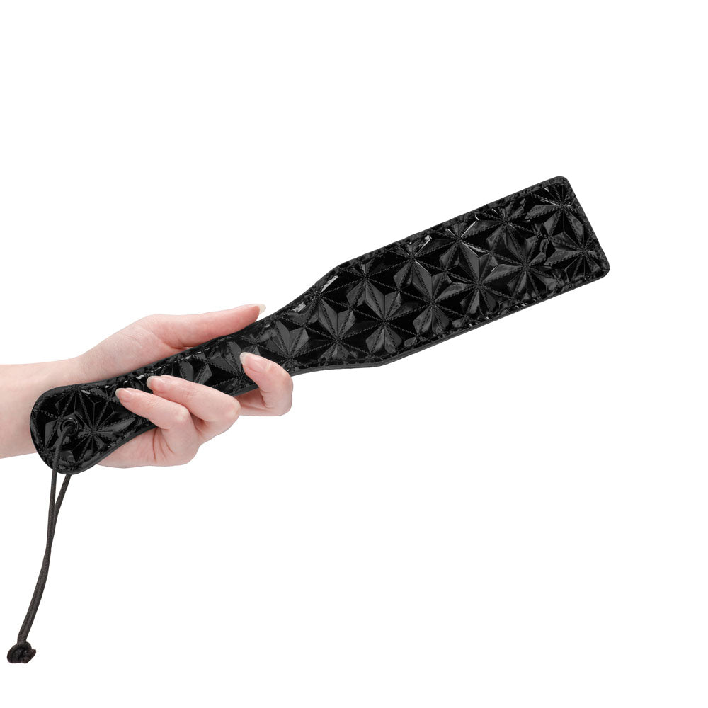 Ouch Black Luxury Paddle | Bondage Spanking Paddle | Shots Toys | Bodyjoys