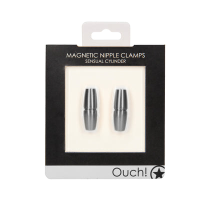 Ouch Magnetic Sensual Cylinder Nipple Clamps | Nipple Clamps | Shots Toys | Bodyjoys