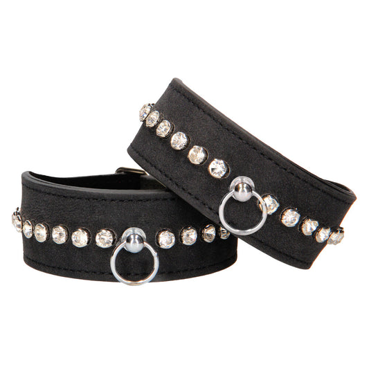 Ouch Diamond Studded Ankle Cuffs | Wrist & Ankle Restraint | Shots Toys | Bodyjoys