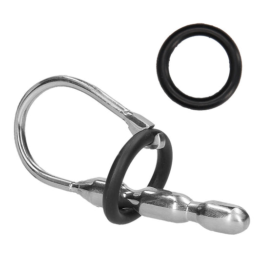 Ouch Urethral Sounding Stainless Steel Stretcher With Ring | Urethral Sound | Shots Toys | Bodyjoys