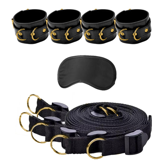 Ouch Bed Bindings Restraint System | Wrist & Ankle Restraint | Shots Toys | Bodyjoys