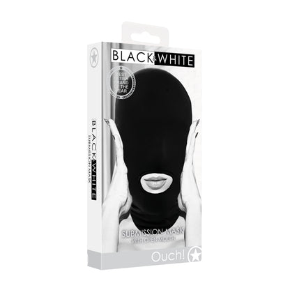 Ouch Submission Mask With Open Mouth | Bondage Hoods & Masks | Shots Toys | Bodyjoys