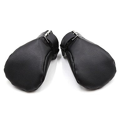 Ouch Puppy Play Neoprene Lined Mittens Black | Bondage Handcuffs | Shots Toys | Bodyjoys