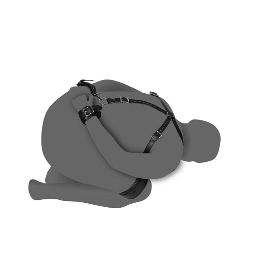 Body Harness With Thigh and Hand Cuffs S To XL