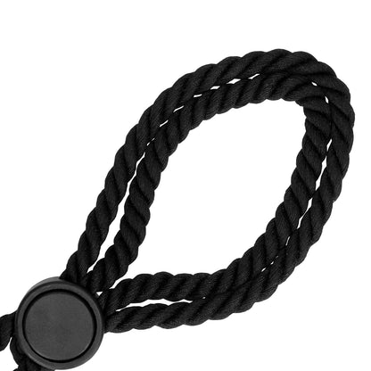 Ouch Adjustable Rope Handcuffs Black | Bondage Handcuffs | Shots Toys | Bodyjoys