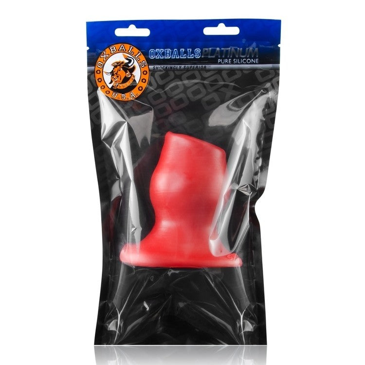 Oxballs Pig Hole Hollow Butt Plug Medium Red | Anal Tunnels, Gapers & Stretchers | Oxballs | Bodyjoys