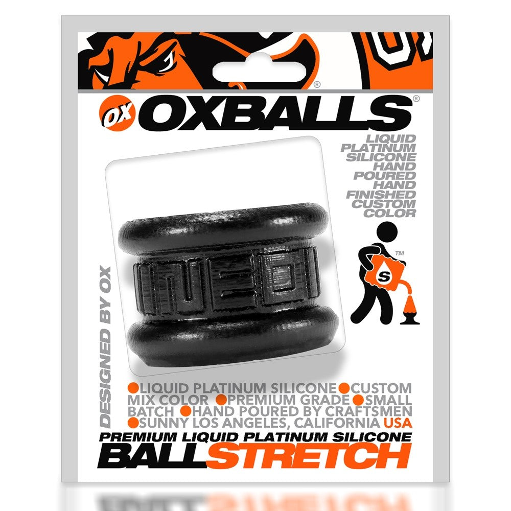 Oxballs Neo Stretch Rubbery Ballstretcher Short Black | Classic Cock Ring | Oxballs | Bodyjoys