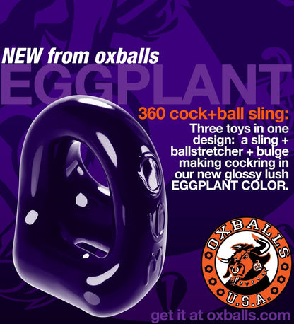 Oxballs 360 2-Way Cockring & Ballsling Black | Ball Stretcher | Oxballs | Bodyjoys