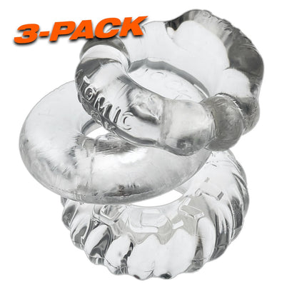 Oxballs Bonemaker Cock Ring Set Clear 3 Pieces | Classic Cock Ring | Oxballs | Bodyjoys