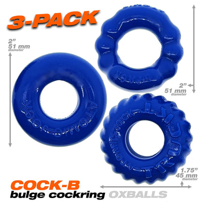 Oxballs Bonemaker Cock Ring Set Clear 3 Pieces | Classic Cock Ring | Oxballs | Bodyjoys