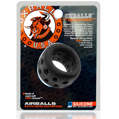 Oxballs Airballs Air-Lite Vented Ball Stretcher Black Ice | Ball Stretcher | Oxballs | Bodyjoys