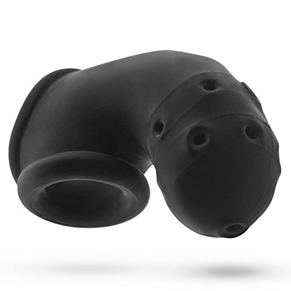 Oxballs Airlock Rubbery Airflow Chastity Cage Black | Chastity Cage | Oxballs | Bodyjoys