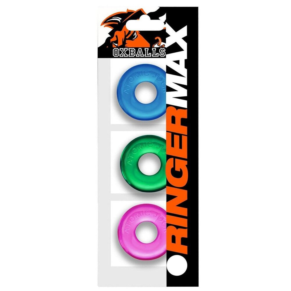 Oxballs Ringer Max Cock Ring Set Coloured 3 Pieces | Classic Cock Ring | Oxballs | Bodyjoys