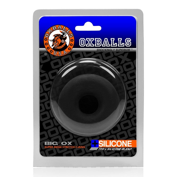 Oxballs Big OX Super Mega-Stretch Silicone Cock Ring Black | Cock Strap | Oxballs | Bodyjoys