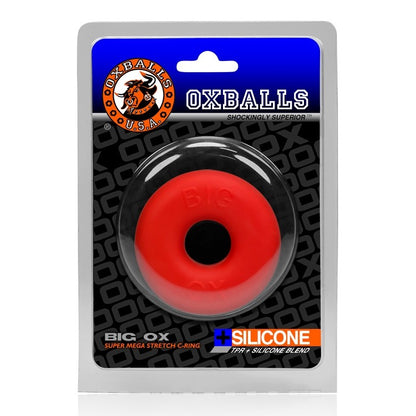 Oxballs Big OX Super Mega-Stretch Silicone Cock Ring Red | Cock Strap | Oxballs | Bodyjoys