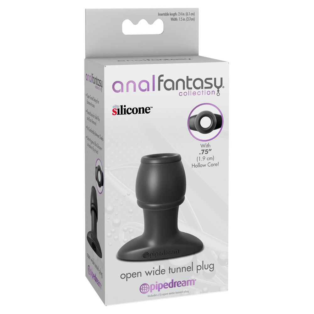 Anal Fantasy Open Wide Black Tunnel Plug | Anal Tunnels, Gapers & Stretchers | Pipedream | Bodyjoys