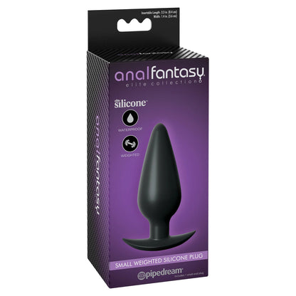 Anal Fantasy Elite Collection Small Weighted Silicone Butt Plug | Classic Butt Plug | Pipedream | Bodyjoys