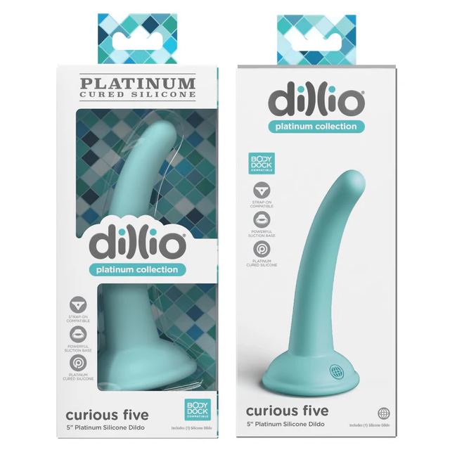 Pipedream Dillio Curious Five 5 Inch Platinum Silicone Dildo | Non-Phallic Dildo | Pipedream | Bodyjoys