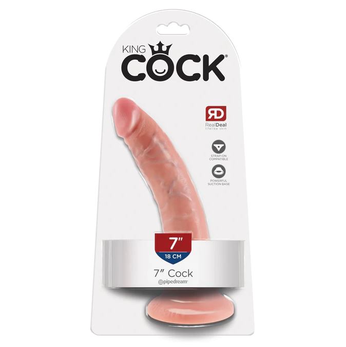 King Cock 7 Inch Realistic Cock Dildo | Realistic Dildo | Pipedream | Bodyjoys