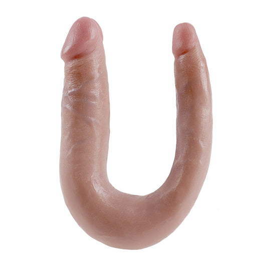 King Cock Small Double Trouble Flesh | Double-Ended Dildo | Pipedream | Bodyjoys
