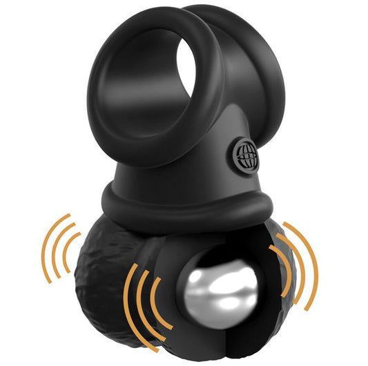 King Cock Elite The Crown Jewels Vibrating Swinging Balls | Vibrating Cock Ring | Pipedream | Bodyjoys
