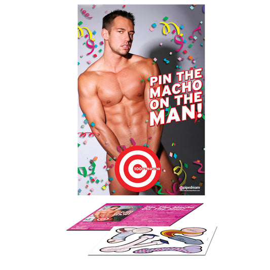 Pin The Macho On The Man Bachelorette Party Favourite | Novelty Toy | Pipedream | Bodyjoys