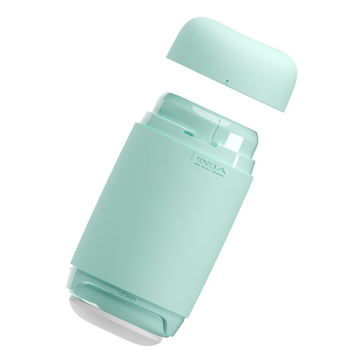 Tenga Puffy Reusable Masturbator Mint Green | Male Masturbator | Tenga | Bodyjoys