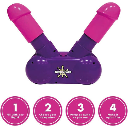 Cum Face Dual Pump Action Penis Game | Novelty Toy | Play Wiv Me | Bodyjoys