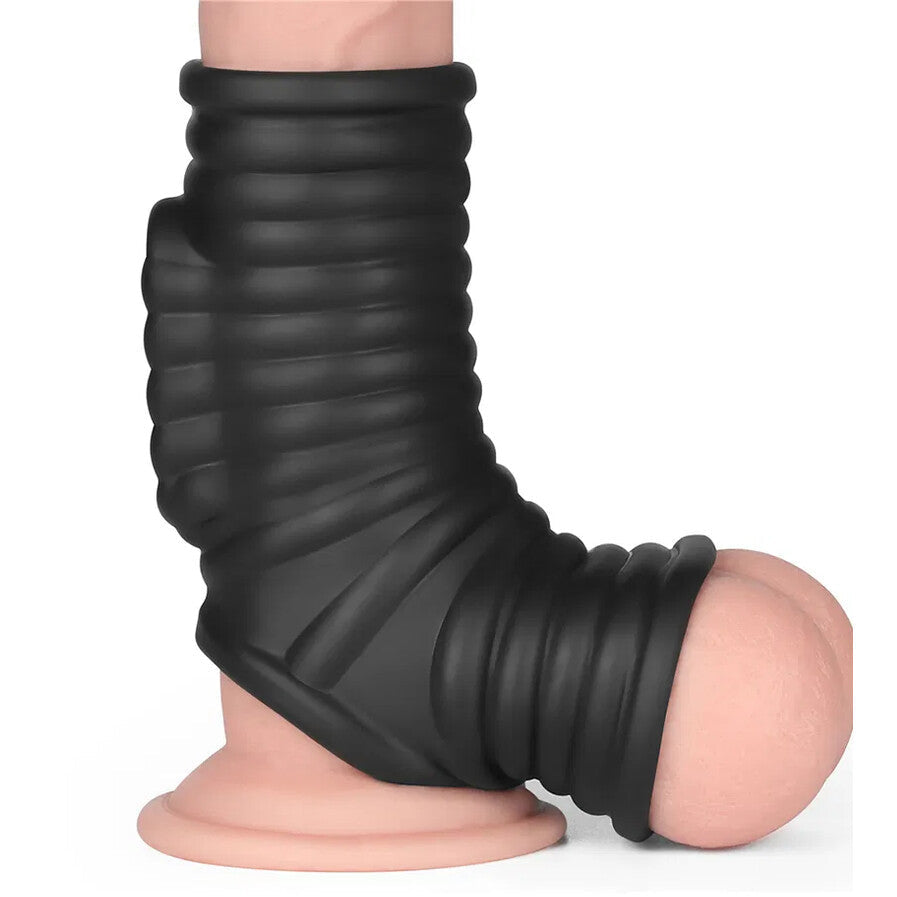 Lovetoy Wave Knights Ring Vibrating Penis And Scrotum Sleeve | Penis Sheath | Lovetoy | Bodyjoys