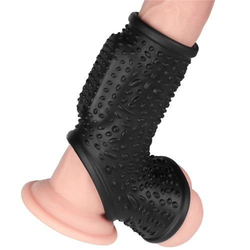 Lovetoy Drip Knights Ring Vibrating Penis & Scrotum Sleeve | Penis Sheath | Lovetoy | Bodyjoys