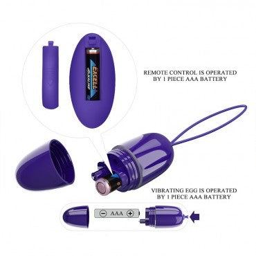 Pretty Love Selkie-Youth Remote Control Egg Vibrator Purple | Love Egg Vibrator | Pretty Love | Bodyjoys