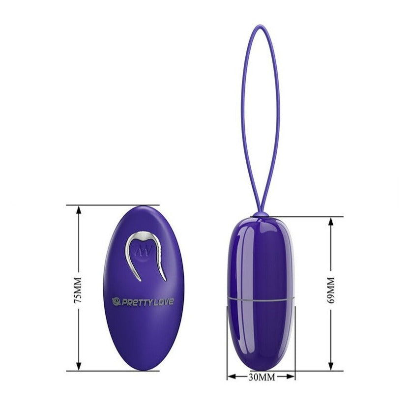 Pretty Love Selkie-Youth Remote Control Egg Vibrator Purple | Love Egg Vibrator | Pretty Love | Bodyjoys