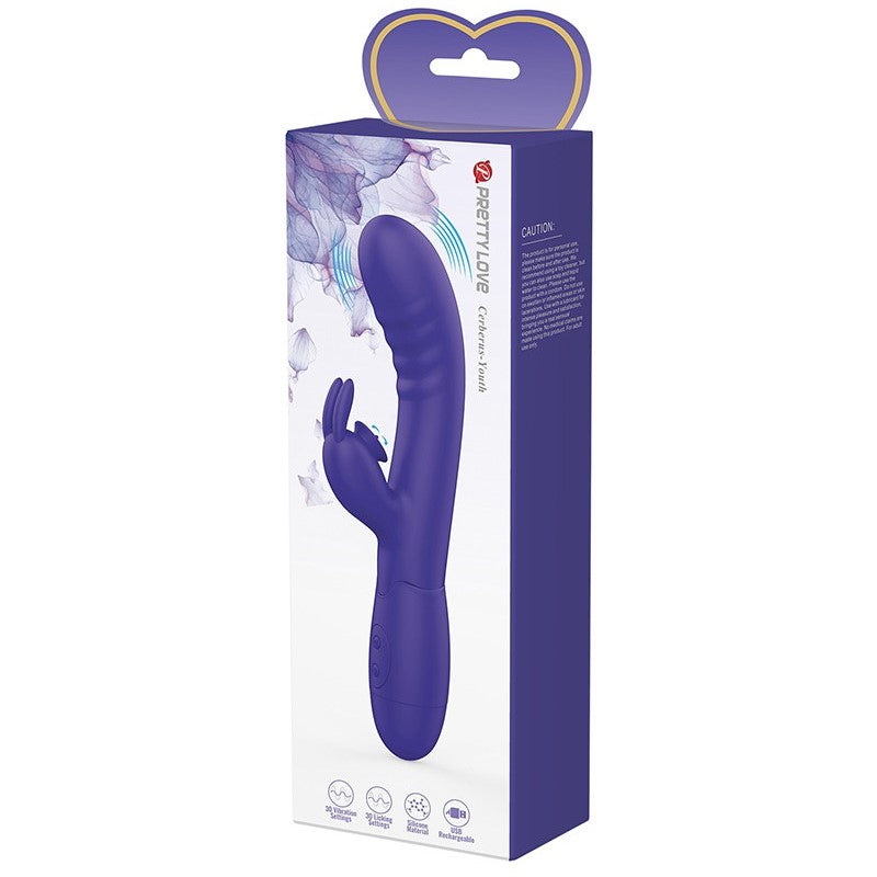 Pretty Love Cerberus-Youth Rabbit Vibrator Purple | Rabbit Vibrator | Pretty Love | Bodyjoys