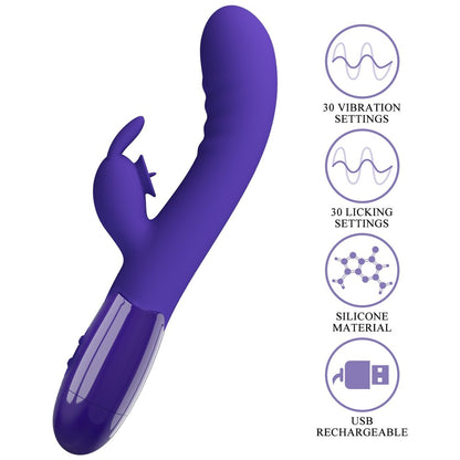 Pretty Love Cerberus-Youth Rabbit Vibrator Purple | Rabbit Vibrator | Pretty Love | Bodyjoys