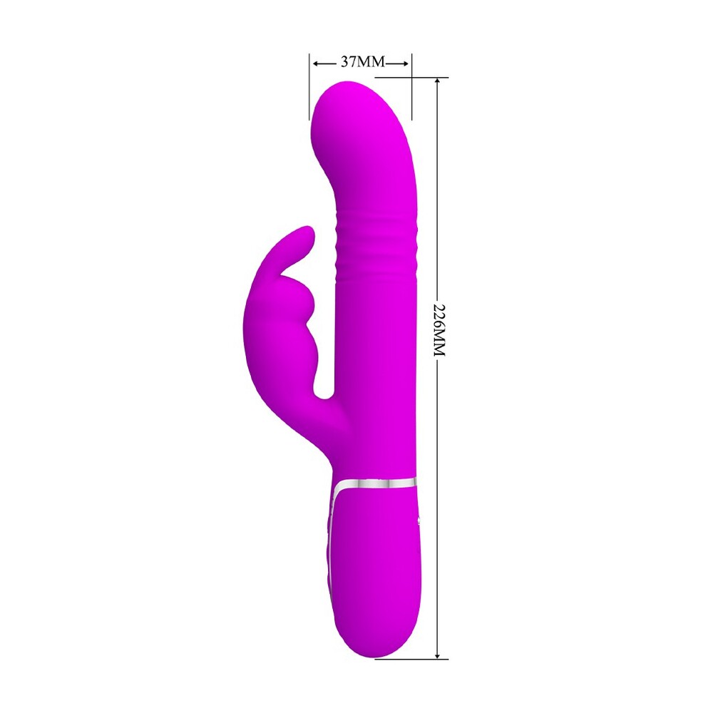 Pretty Love Coale 4-In-1 Thrusting Rabbit Vibrator Purple | Rabbit Vibrator | Pretty Love | Bodyjoys