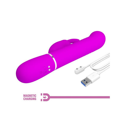 Pretty Love Coale 4-In-1 Thrusting Rabbit Vibrator Purple | Rabbit Vibrator | Pretty Love | Bodyjoys